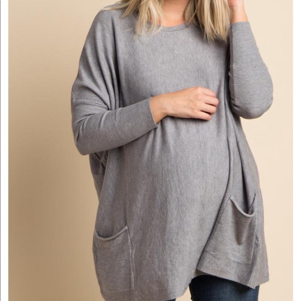 Pink blush sweater with pockets
